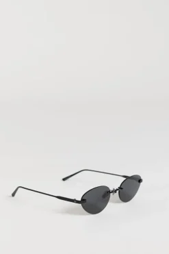 ELISA JOHNSON TRINITY GLOSS BLACK SUNGLASSES