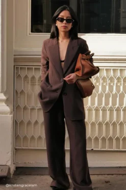 ELLE DARK CHOCOLATE BLAZER