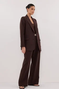 ELLE DARK CHOCOLATE BLAZER