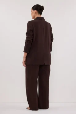 ELLE DARK CHOCOLATE BLAZER