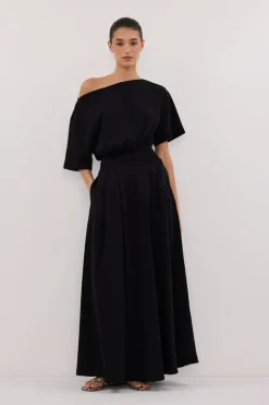 ESME BLACK ASYM MAXI DRESS