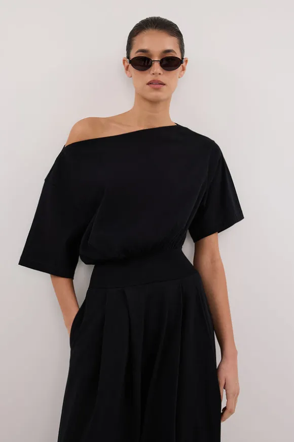 ESME BLACK ASYM MAXI DRESS
