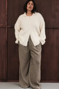 FRANKIE CHOC TWEED PANT