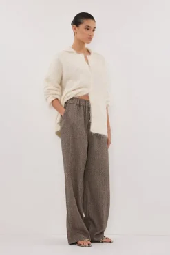 FRANKIE CHOC TWEED PANT