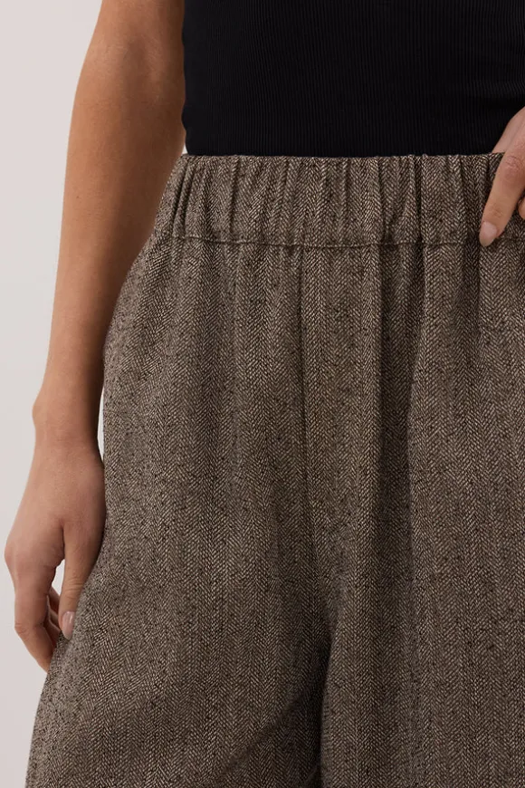 FRANKIE CHOC TWEED PANT