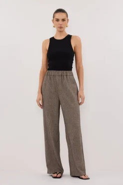 FRANKIE CHOC TWEED PANT