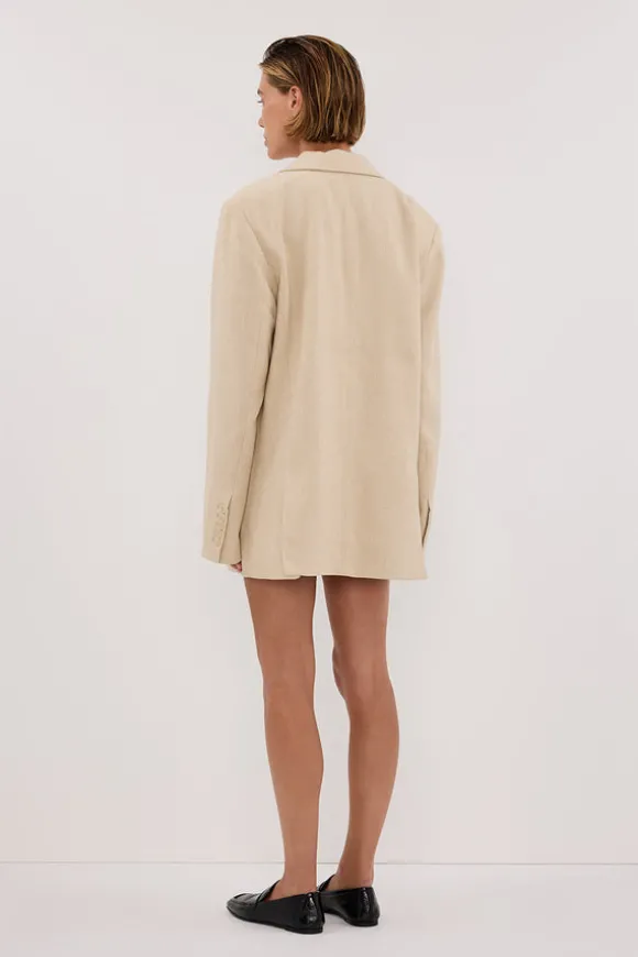 FRANKIE OAT OVERSIZED TWEED BOYFRIEND BLAZER