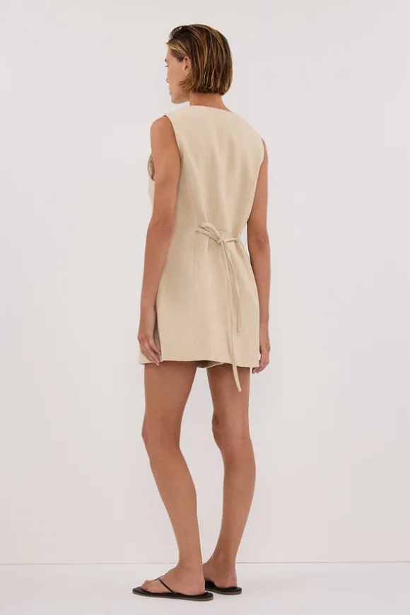 FRANKIE OAT TWEED TUNIC VEST