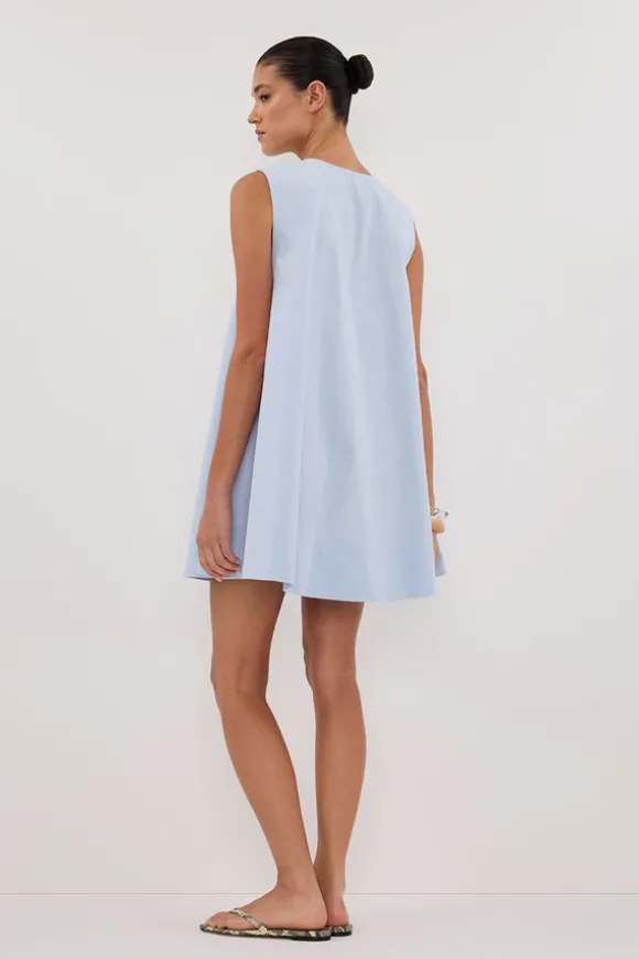 GABBY CORNFLOWER COTTON MINI DRESS