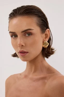 HEAVEN MAYHEM TABI EARRING GOLD