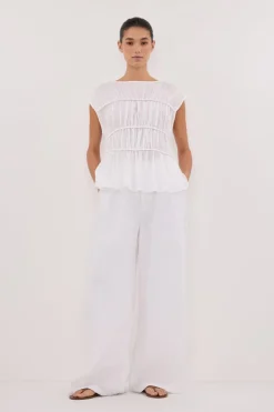 HOLDEN WHITE LINEN PANT