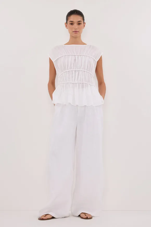 HOLDEN WHITE LINEN PANT