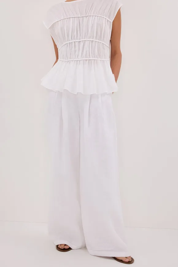 HOLDEN WHITE LINEN PANT