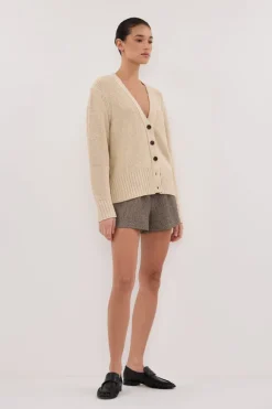 HUGO CLAY KNIT CARDIGAN