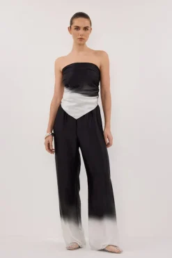 HUXLEY OMBRE SILK SCARF TOP