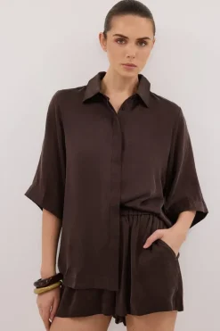 ISLA BITTER CHOC SILK SHORT