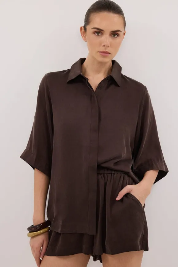 ISLA BITTER CHOC SILK SHORT
