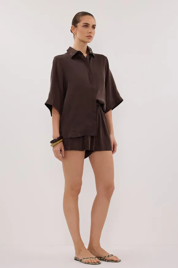 ISLA BITTER CHOC SILK SHORT