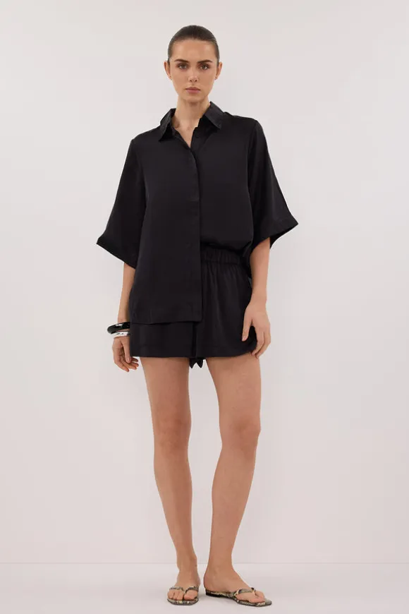 ISLA BLACK SILK SHORT