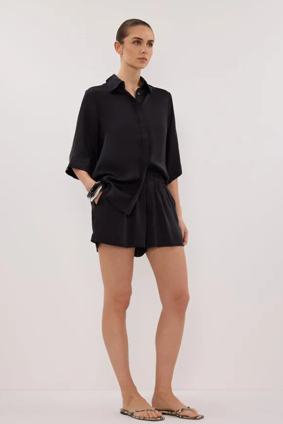 ISLA BLACK SILK SHORT