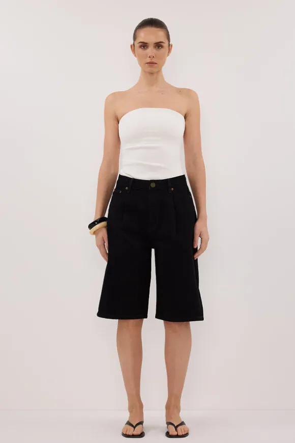 JACK JET BLACK DENIM BERMUDA SHORT