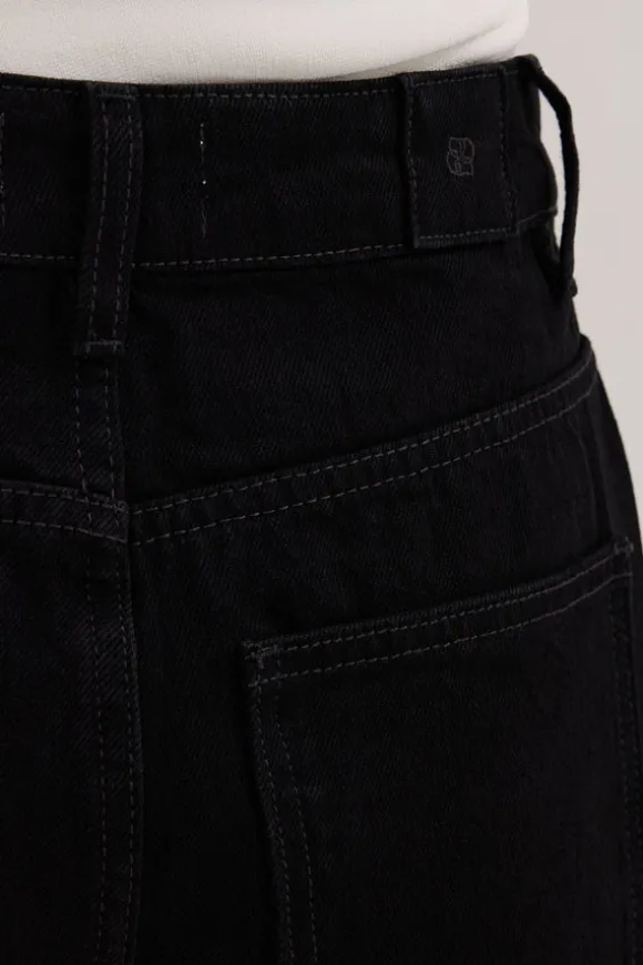 JACK JET BLACK DENIM BERMUDA SHORT