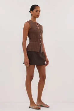 JASMINE MOCHA KNIT TOP