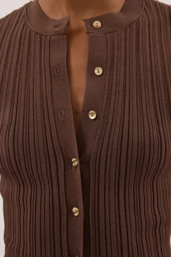 JASMINE MOCHA KNIT TOP
