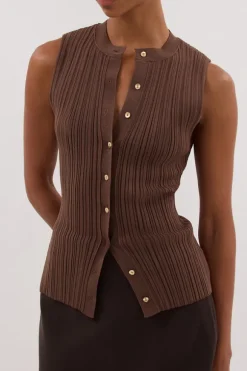 JASMINE MOCHA KNIT TOP