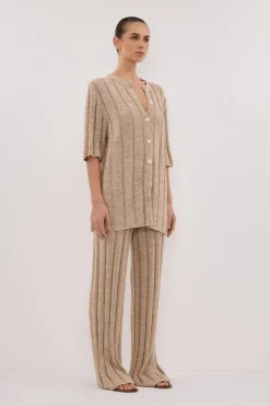 JAZZ NATURAL BUTTON KNIT SHIRT
