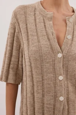 JAZZ NATURAL BUTTON KNIT SHIRT