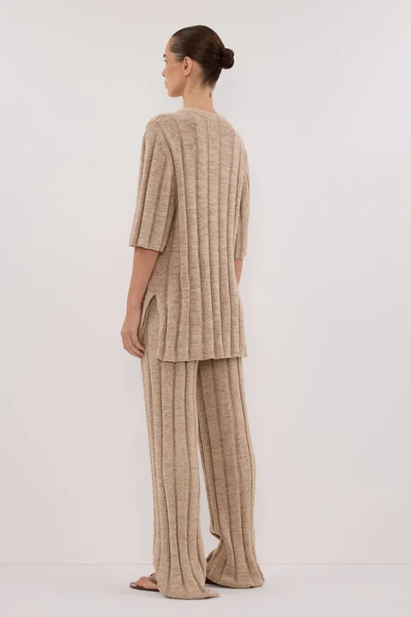 JAZZ NATURAL WIDE LEG KNIT PANT