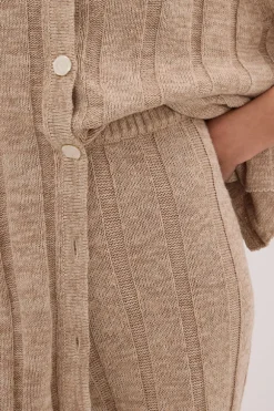 JAZZ NATURAL WIDE LEG KNIT PANT