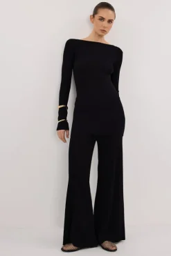JOY BLACK KNIT PANT