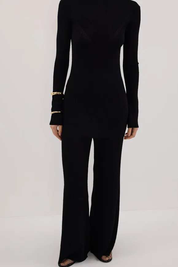 JOY BLACK KNIT PANT