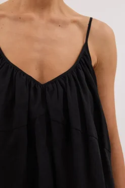 KAHN BLACK RAMIE MINI DRESS