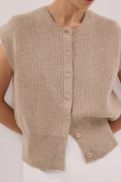 KATE OAT MARLE KNIT VEST