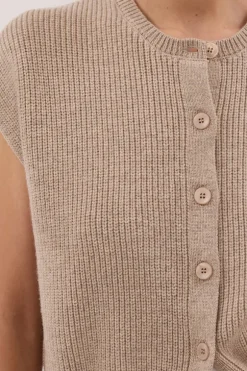 KATE OAT MARLE KNIT VEST