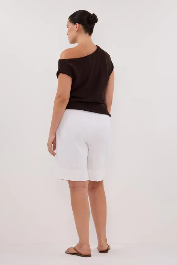 KERRY CHOC ASYM KNIT TOP