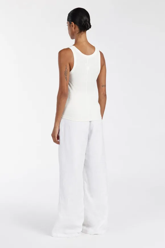 LEE OFF WHITE KNIT TANK