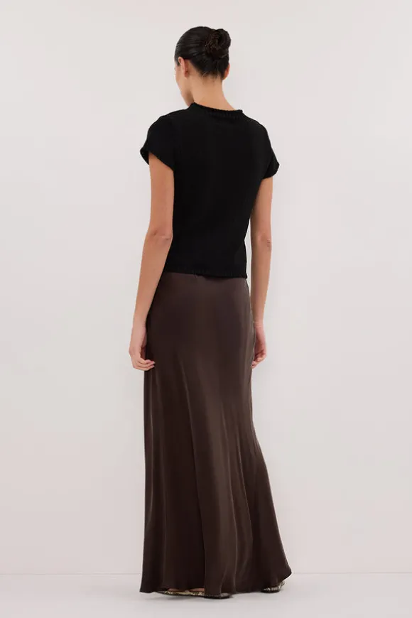 LEO BLACK KNIT TOP