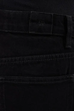 LIV BLACK DENIM BARREL LEG JEAN