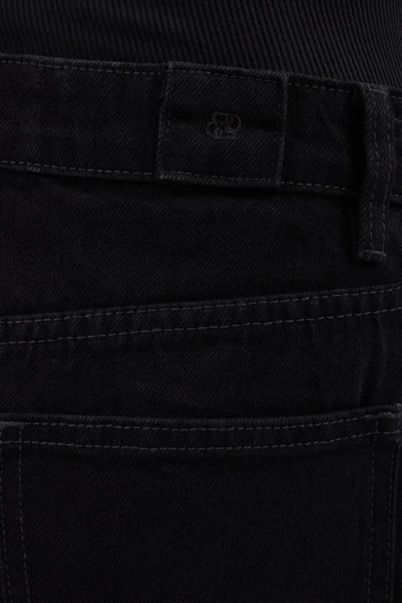 LIV BLACK DENIM BARREL LEG JEAN