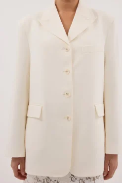 LIV CREAM BOYFRIEND BLAZER