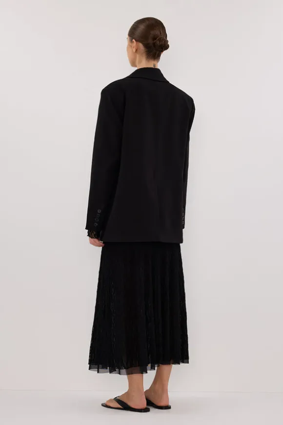 LIZZIE BLACK LACE LONG SLEEVE MAXI DRESS
