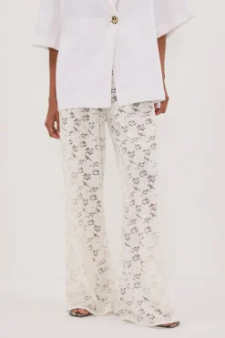 LOULA WHITE LACE PANT