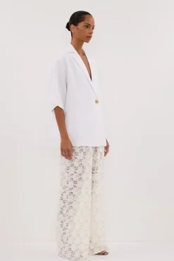 LOULA WHITE LACE PANT