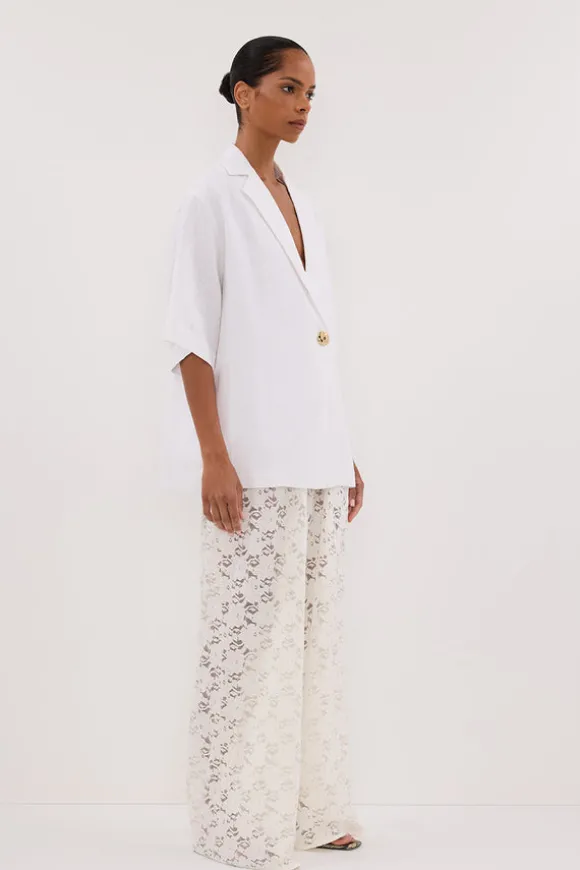 LOULA WHITE LACE PANT