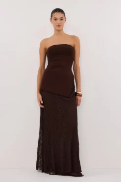 LUKE CHOC LONGLINE BANDEAU TOP