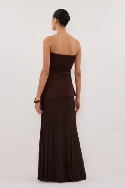 LUKE CHOC LONGLINE BANDEAU TOP